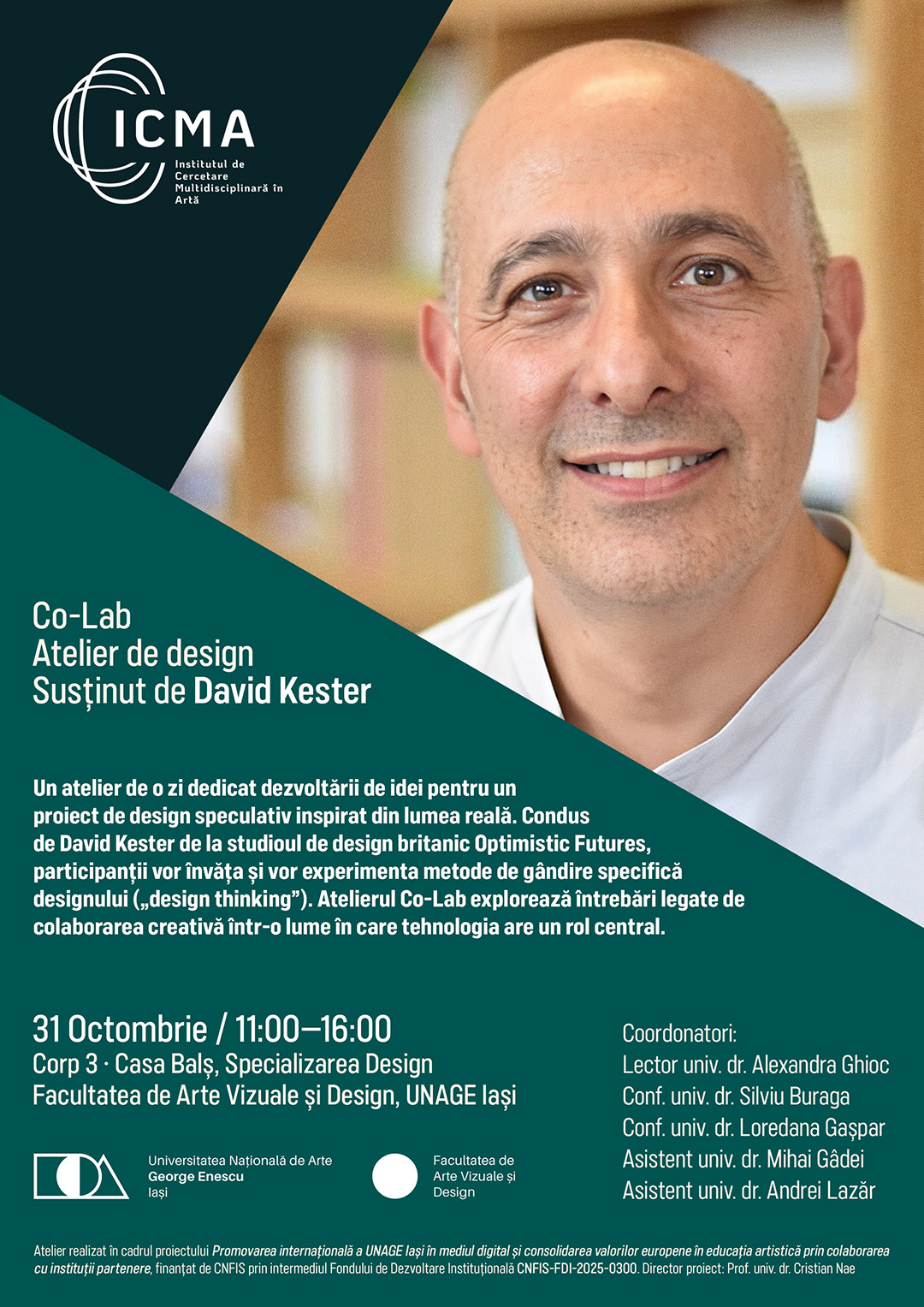 Atelier cu David Kester